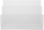 VICASKY Acrylic File Organizer Letter Sorter 2 Section for Desk by VICASKY