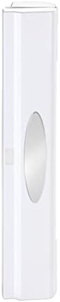 WENKO Plastic Wrap Dispenser with Cutter, Saran Film Holder, Refillable Aluminum Foil Wrap Dispenser with Slide Cutter for Kitchen Organization, 14.96 x 2.05 x 2.64 in, White by Wenko%2C+Inc.