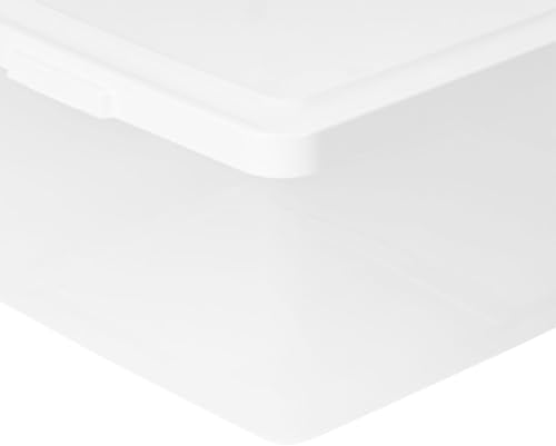 IRIS USA 12-Pack 17 Qt Storage Bins with Lids, Stackable Box, Clear/White - Image 5
