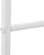 7-Tier Wall Mount Scarf Rack, Heavy Duty Metal Tie Organizer – White - Image 7