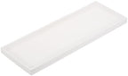 uxcell Bathroom Vanity Tray, 15.7" x 6" Silicone Soap Dispenser Trays, Shatterproof Kitchen Sink Organizer for Soaps Keys Candle Trinket, White by uxcell