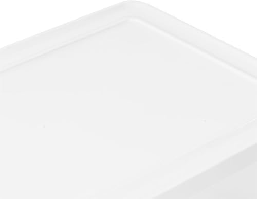 IRIS USA 12-Pack 17 Qt Storage Bins with Lids, Stackable Box, Clear/White - Image 4