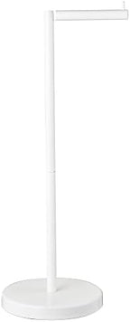 MARMOLUX ACC Free Standing Toilet Paper Holder Stand with Storage for 4 Rolls of Toilet Tissue for Bathroom, Stainless Steel Luxury Modern White Finished 1pc - Image 4