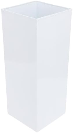 Umbrella Stand, Umbrella Holder for Entryway, Metal Square Umbrella Rack Organizer Freestanding, for Canes Walking Sticks (White) by Unknown