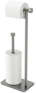 Umbra Cappa Toilet Paper Stand, Freestanding Metal with Reserve, Nickel by Umbra