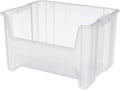 Akro-Mils Stak-N-Store Stackable Storage Bins, 15"x20"x12-1/2, Clear, 3-Pk by Akro-Mils