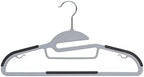 Amazon Basics Space Saving Non-Slip Rubber Coated Plastic Hangers with 360° Swivel Hook, Thin, Gray, Pack of 50 - Image 2