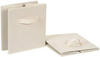 Amazon Basics Collapsible Fabric Storage Cube Bins Organizer with Handles for Organization and Organizing Solution, 13"x13"x13", Beige, 6-Pack - Image 4