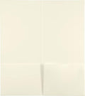 LUXPaper 4" x 9" Mini Presentation Folders | Two Pocket | Natural Linen | 100lb. Cover | 500 Qty by LUXPaper