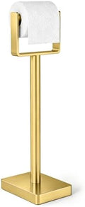 YUMORE Toilet Paper Holder Stand with Weighted Base, Brushed Gold by YUMORE
