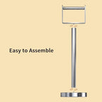 YUMORE Heavy Duty Toilet Paper Holder Stand, Extra-Weighted Base No Tipping - Image 5