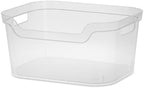 Sterilite Large Open Bin, Clear Plastic Organizing Container, 24-Pack by Sterilite