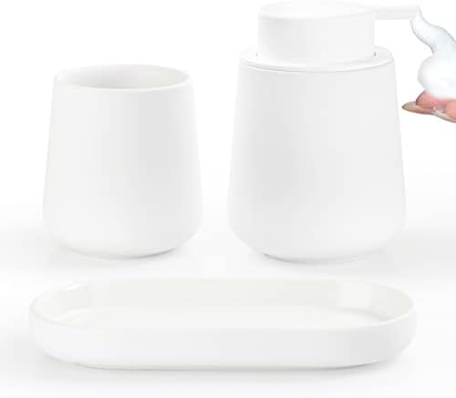 BosilunLife Ceramic Bathroom Accessories Set 3 Pcs by BosilunLife