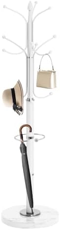 EZIVIEZ Coat Rack with 12 Hooks Coat Rack Freestanding with Umbrella Holder by EZIVIEVCoatRackFreestanding