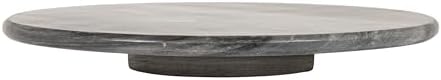 Creative Co-Op Round Marble Lazy Susan, Grey by Unknown