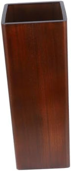 OUNONA Solid Wood Umbrella Stand Elegant Entryway Organizer for Indoor and Outdoor Use Heavy Duty Umbrella Holder for Lobbies Dark Walnut by OUNONA