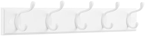 SONGMICS Wall-Mounted Coat Rack, 5 Dual Metal Hooks by SONGMICSbySONGMICSHOME