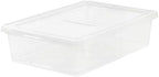 IRIS USA 10-Pack 28 Qt Storage Bins with Lids, Clear, Stackable - Image 4