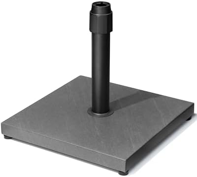 45lbs Patio Umbrella Base, Heavy Duty Stand Outdoor, White by Enjoymyhome