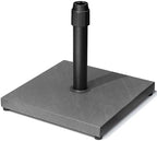 45lbs Patio Umbrella Base, Heavy Duty Stand Outdoor, White by Enjoymyhome