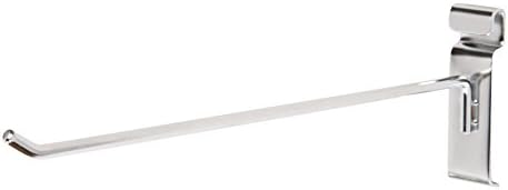 SSWBasics 12 inch Chrome Peg Hook for Wire Grid and Grid Wall - Pack of 50 by SSWBasics