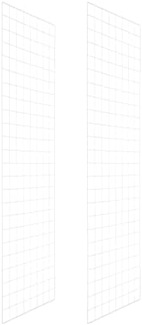 PATIKIL Wire Grid Panels Gridwall Panel 47" x 16" White 2Pcs by PATIKIL