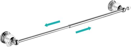 WINCASE Chrome Towel Bar 24 Inch, Adjustable Crystal Towel Rack, Silver Single Towel Holder for Bathroom Wall Mounted Modern - Image 3