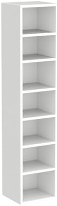 IOTXY Small Narrow Corner Bookcase - 59" Tall Gap Storage Cabinet, White - Image 5