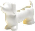 Creative Dachshund Toothbrush Holder, Cute Dachshund-Shaped Toothbrush Holders, Ceramic Bathroom Countertop Accessories, Personalized Decoration, for Bathroom Home(White) by Unknown