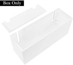 Linkidea Acrylic Cable Organizer Box for Bathroom Countertop, Cord Management for Electric Toothbrush & Razor Chargers, Fits 1-2 Small Charging Heads Only (White) - Image 3