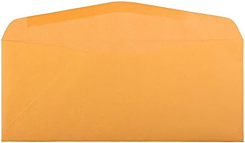 JAM PAPER #14 Envelopes - 5 x 11 1/2 - Brown Kraft Manila - 100/Pack - Image 2
