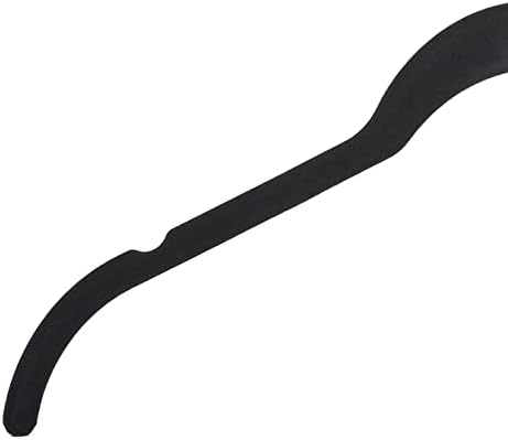 Amazon Basics Space Saving Slim Velvet Non-Slip Clothes Hangers for Closet Organization, Black, 100-Pack - Image 5