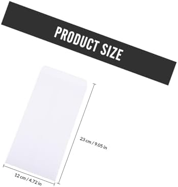White Blank Paper Envelopes 100pcs Xmas for Cash Receipts - Image 2