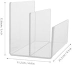 VICASKY Acrylic File Organizer Letter Sorter 2 Section for Desk - Image 2
