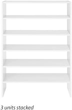 Whitmor Stackable 31" Extra Wide 2-Shelf Storage Organizer, White，2 Pack - Image 6