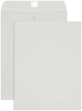 Blue Summit Supplies 100 10" x 13" Gray Kraft Clasp Envelopes, Gummed by BlueSummitSupplies