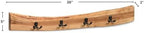 Alaterre Furniture Alpine Natural Live Edge Wood Coat Rack – 36 Inch Solid Wood Wall-Mounted Coat Hook with 4 Double Hooks – Modern Farmhouse Storage Organization for Entryway, Hallway, or Mudroom - Image 4