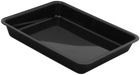 ABOOFAN Black Plastic Boot Tray Mat for Entryway, Shoe and PET Bowl by ABOOFAN