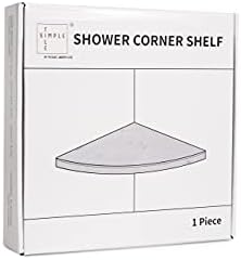 Genuine Marble Corner Shelf for Bathroom Shower Wall, 9"X9"X5/8", Both Sides Polished (CWMT9SHELF - Carrara White) - Image 3