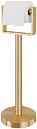 YUMORE Heavy Duty Toilet Paper Holder Stand, Extra-Weighted Base No Tipping by YUMORE