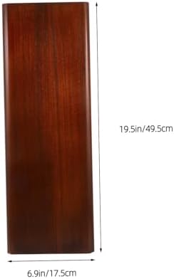 OUNONA Solid Wood Umbrella Stand Elegant Entryway Organizer for Indoor and Outdoor Use Heavy Duty Umbrella Holder for Lobbies Dark Walnut - Image 2
