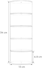 NIUBEE Belt Organizer for Closet, Acrylic Belt Storage Holder Box, 5 Layers - Image 2