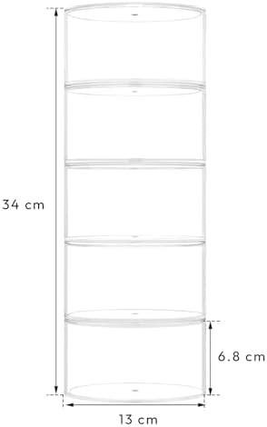NIUBEE Belt Organizer for Closet, Acrylic Belt Storage Holder Box, 5 Layers - Image 2