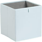 Amazon Basics Collapsible Cube Organizer Bins, Closet Storage Baskets for Shelves with Secure Pull Handle, Foldable Space-Saving, Jade Green, 13x15x13", 6-Pack - Image 3