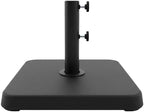 T&Jero 38 lb Square Heavy Duty Patio Market Table Umbrella Base Stand Weight Pre-Filled for Outdoor, Black by TJero