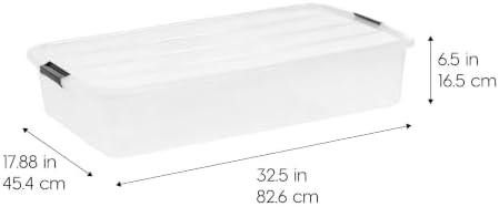 3 Pack 50QT Stackable Plastic Storage Bins With Lids - Image 6