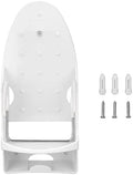 Electric Iron Holder,Heat ant 2 in 1 Wall Mounted Iron Board Rack,Iron and Ironing Board Storage Organizer Shelf,for Household Bathroom Laundry Room (White) by Obetuens