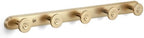 Coat Rack Wall Mounted,Champagne Bronze Zinc Alloy with 5 Hooks by Deuschwer