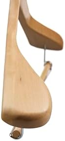 DEILSY™ Natural Suit Hangers for Men with Non-Slip Pants Bar & 360° Swivel Hook - Smooth Finish Wooden Coat Hangers, Heavy Duty Wooden Hanger – Pack of 6 - Image 5