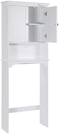 Spirich Over The Toilet Storage Cabinet with Doors, Bathroom Organizer - Image 6